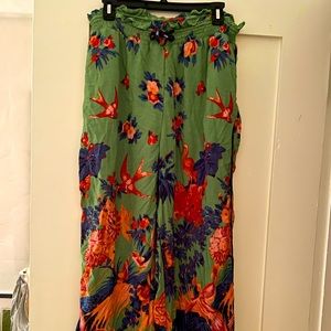 Never worn - Anthropologie green pajama/ PJ/ lounge pants